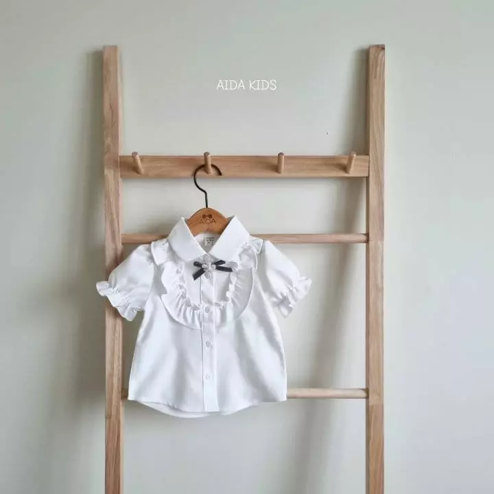 Aida - Korean Children Fashion - #toddlerclothing - Chopin Short Sleeves Blouse - 3