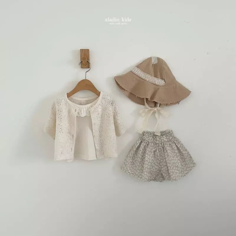 Aladin - Korean Children Fashion - #kidzfashiontrend - Flower Skrit Shorts - 4
