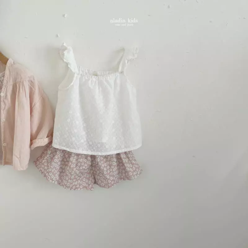 Aladin - Korean Children Fashion - #kidsstore - Flower Skrit Shorts - 2