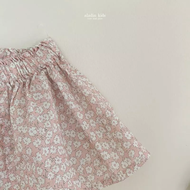 Aladin - Korean Children Fashion - #littlefashionista - Flower Skrit Shorts - 5