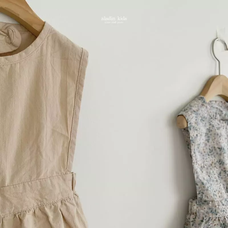 Aladin - Korean Children Fashion - #magicofchildhood - Natural Ovearalls - 3