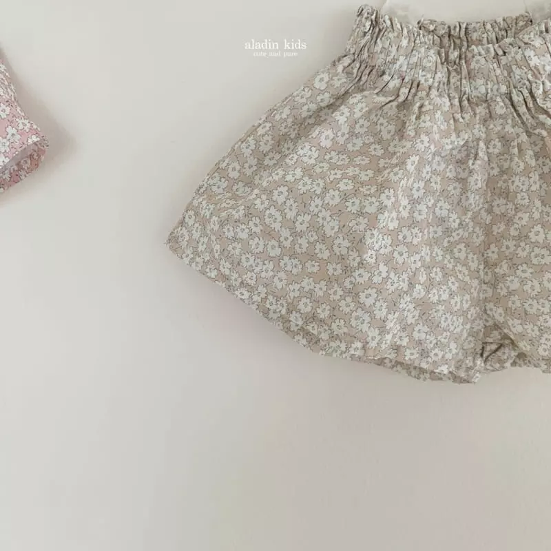 Aladin - Korean Children Fashion - #minifashionista - Flower Skrit Shorts - 7