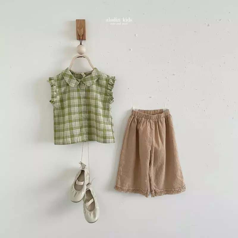 Aladin - Korean Children Fashion - #minifashionista - Lace Wide Pants - 6