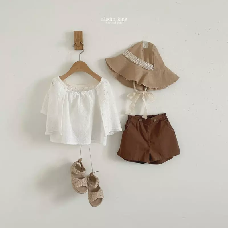 Aladin - Korean Children Fashion - #toddlerclothing - Button Shorts - 10