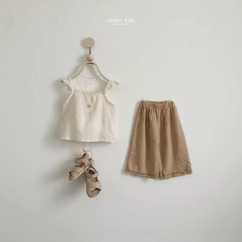 Aladin - Korean Children Fashion - #toddlerclothing - Lace Wide Pants - 9