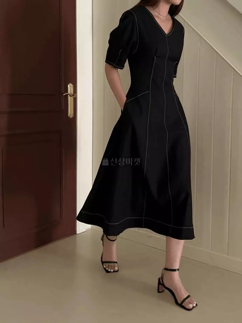Alamode - Korean Women Fashion - #momslook - Slim One-piece - 9