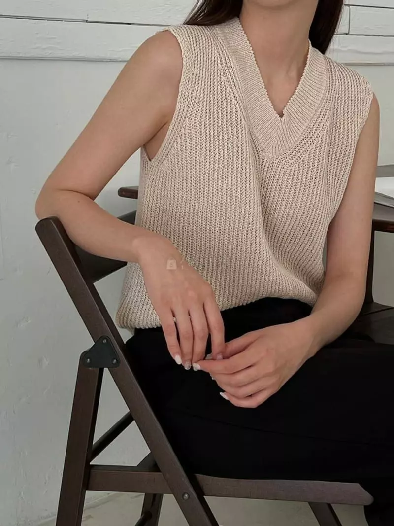 Alamode - Korean Women Fashion - #momslook - Knit Sleeveless