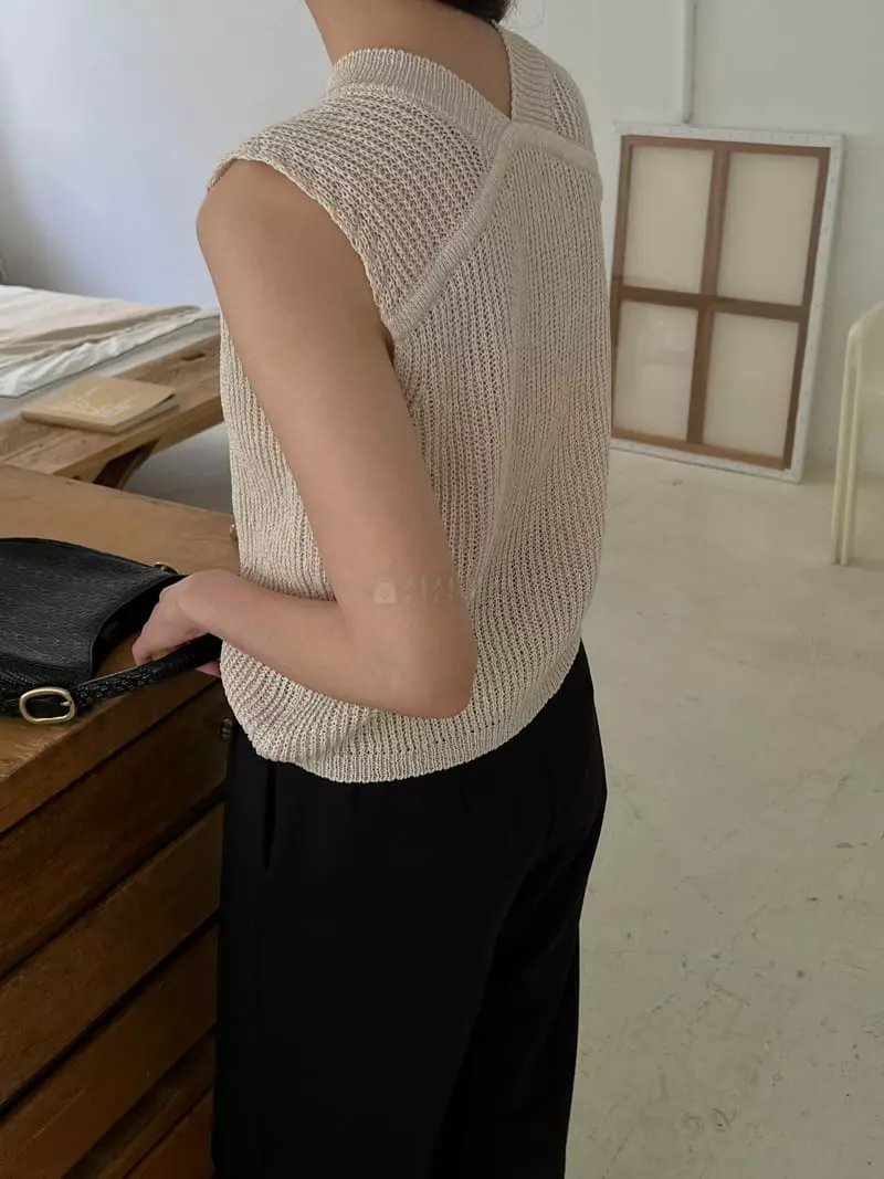 Alamode - Korean Women Fashion - #momslook - Knit Sleeveless - 7