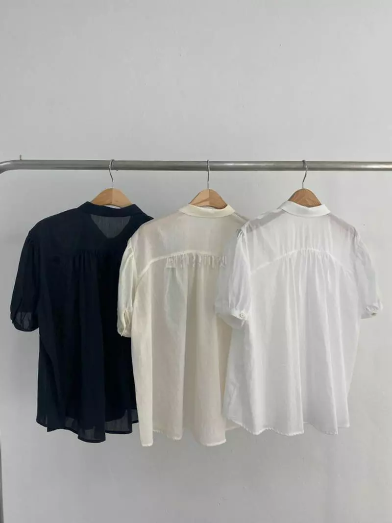 Alamode - Korean Women Fashion - #womensfashion - Shirring Blouse - 4