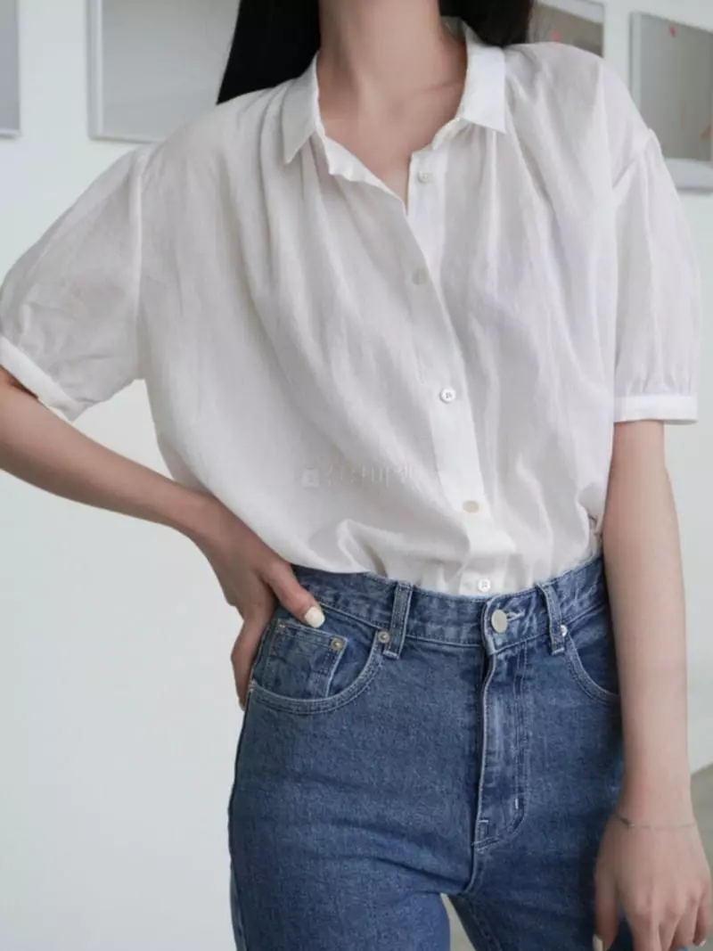 Alamode - Korean Women Fashion - #momslook - Shirring Blouse - 6
