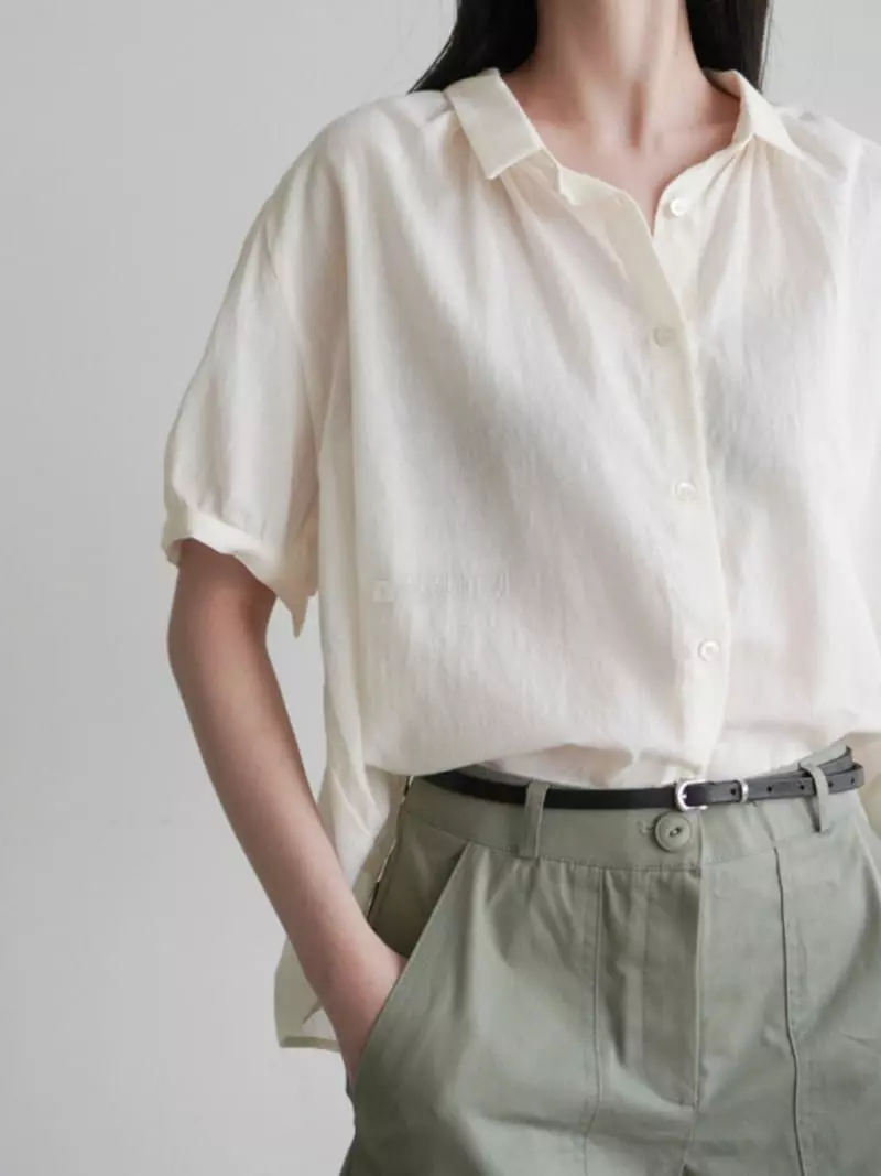 Alamode - Korean Women Fashion - #momslook - Shirring Blouse - 7
