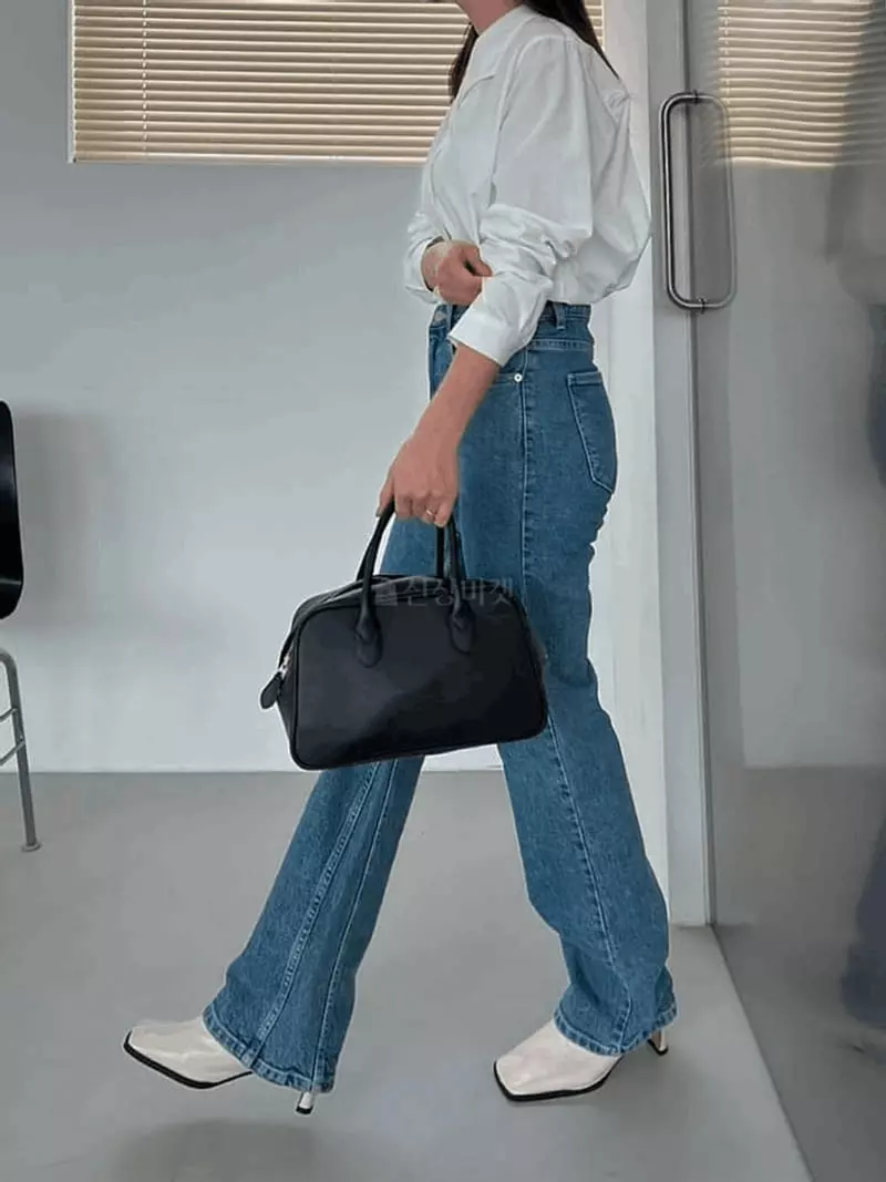 Alamode - Korean Women Fashion - #momslook - Orta Jeans - 5