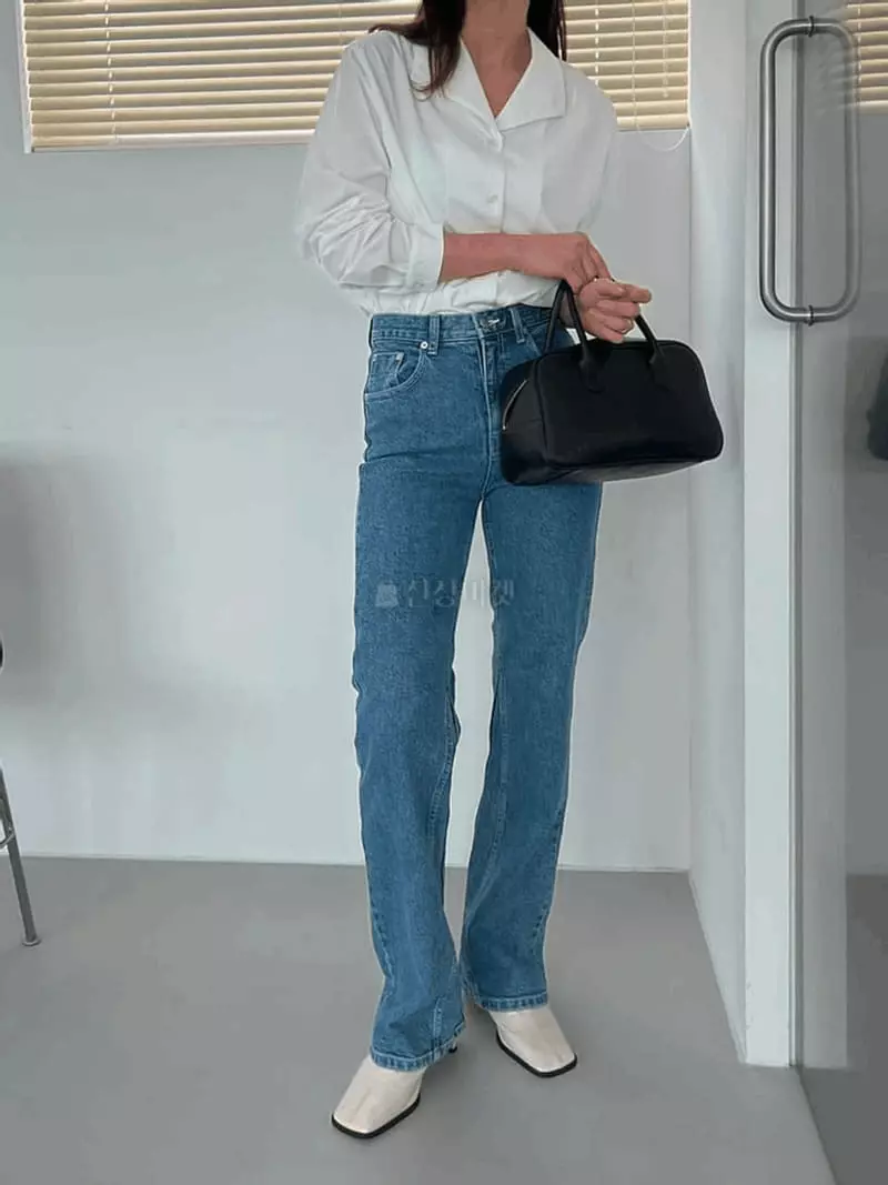 Alamode - Korean Women Fashion - #momslook - Orta Jeans - 6