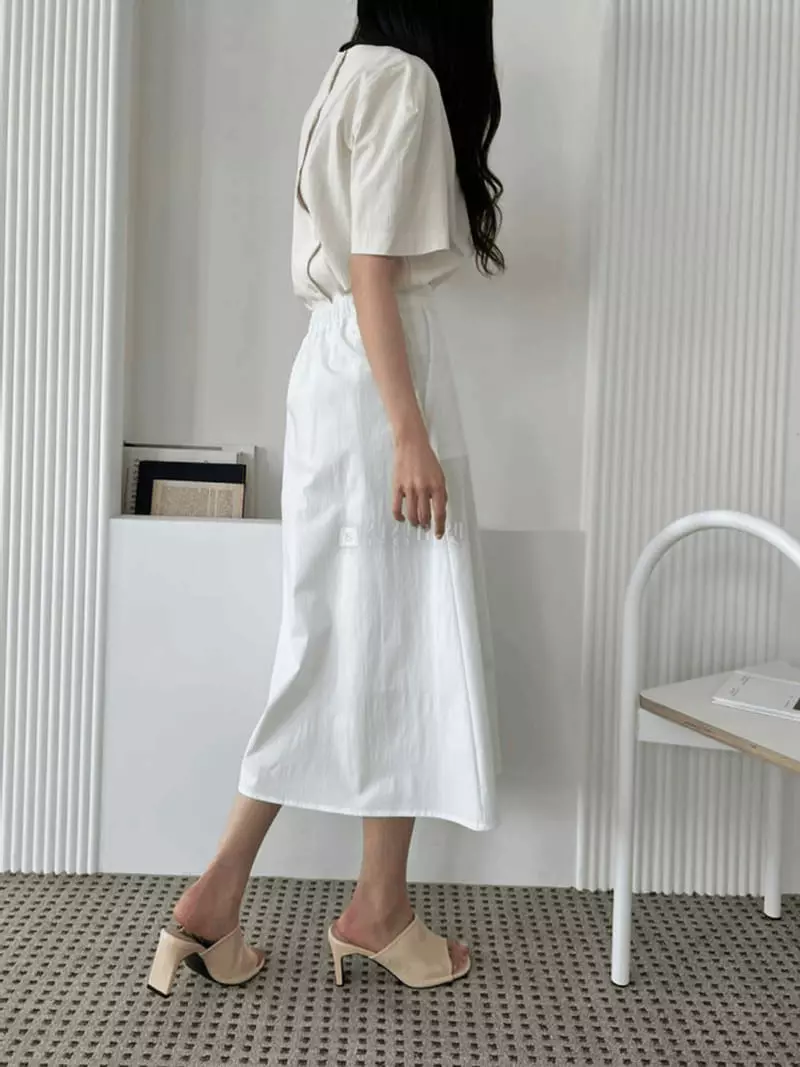 Alamode - Korean Women Fashion - #momslook - Paper Skirt - 5