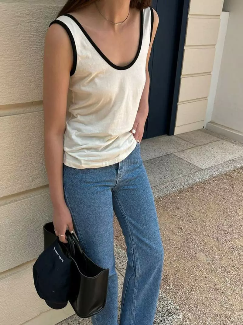 Alamode - Korean Women Fashion - #momslook - Color Sleeveless