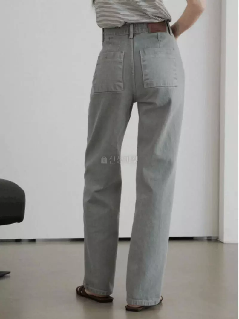 Alamode - Korean Women Fashion - #momslook - Gament Jeans - 6