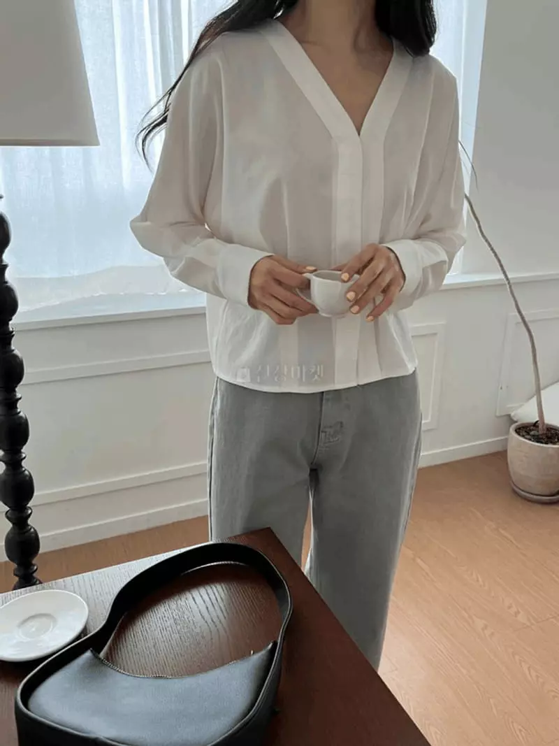 Alamode - Korean Women Fashion - #momslook - Hidden Blouse - 2