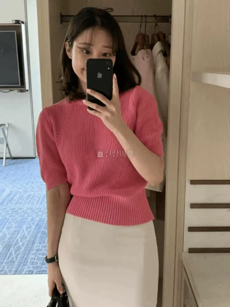 Alamode - Korean Women Fashion - #momslook - Puff Knit - 5