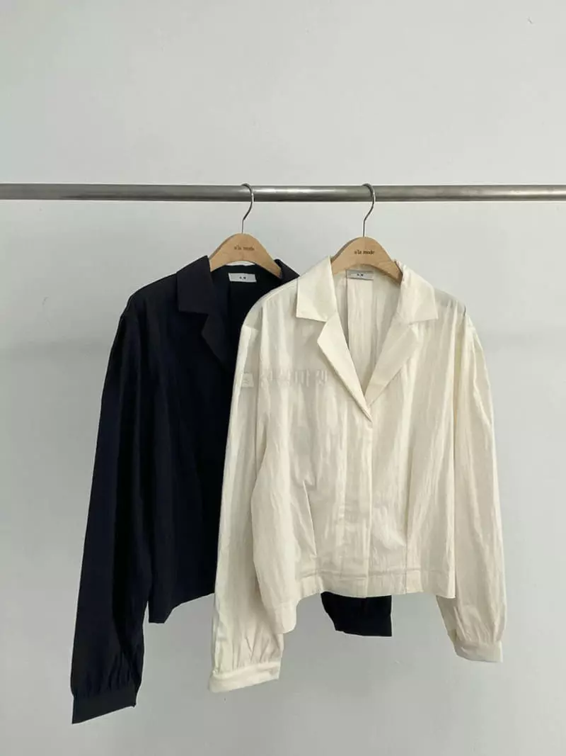 Alamode - Korean Women Fashion - #momslook - Jacket Blouse - 2