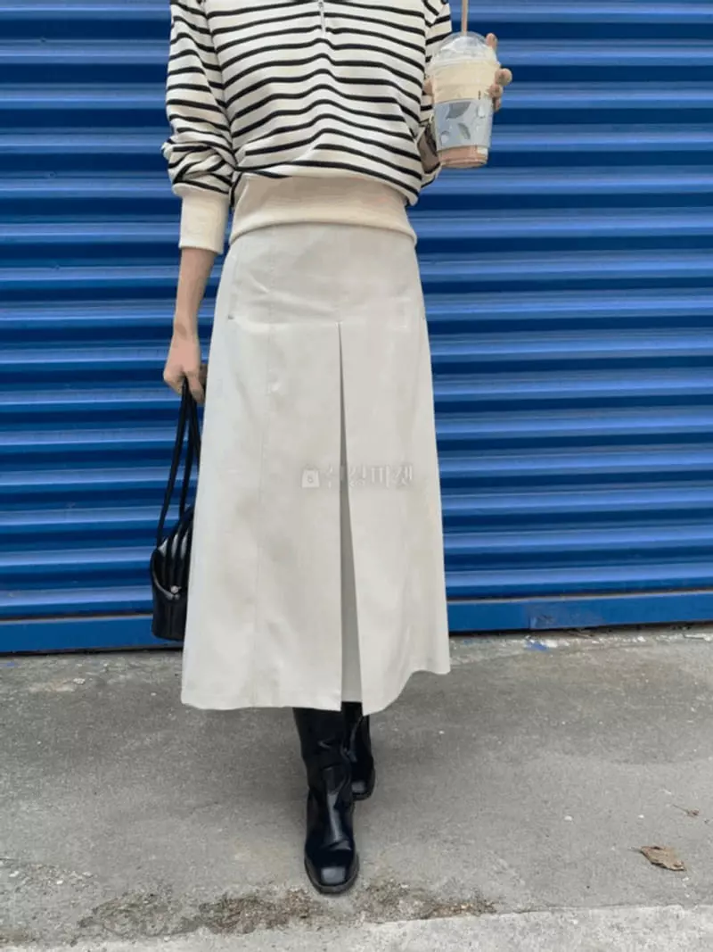 Alamode - Korean Women Fashion - #womensfashion - Line Skirt - 4