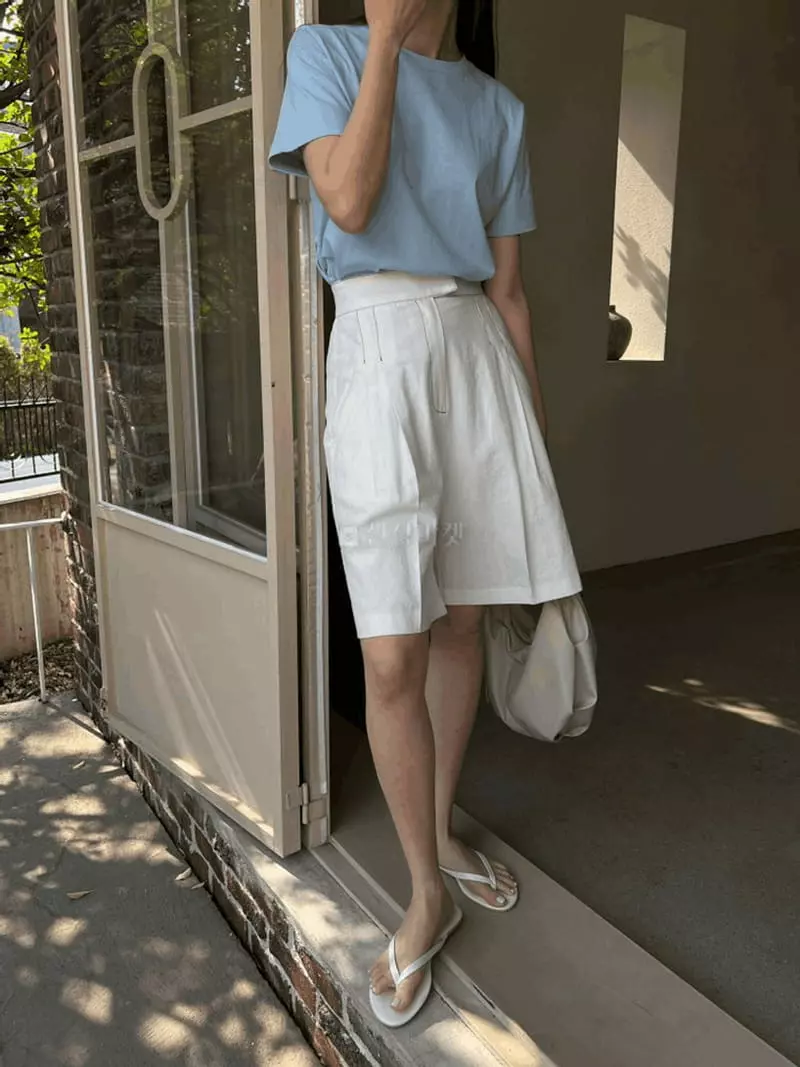 Alamode - Korean Women Fashion - #shopsmall - Stitch Shorts - 6