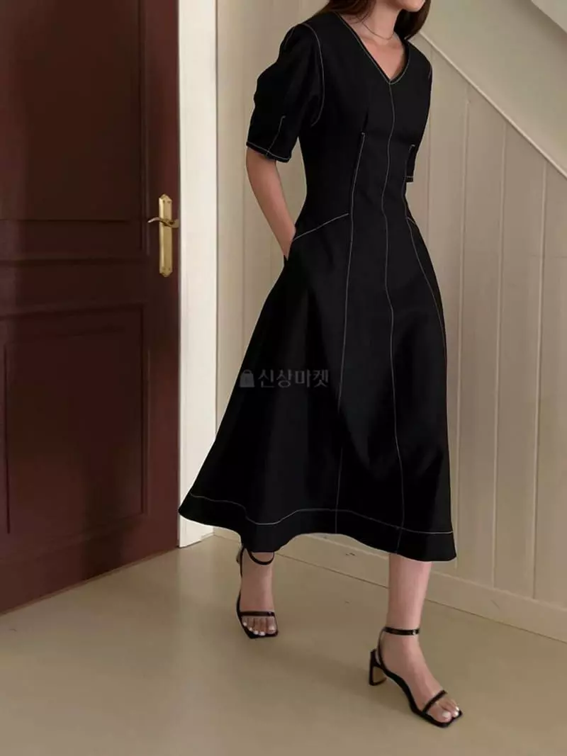 Alamode - Korean Women Fashion - #momslook - Slim One-piece - 4