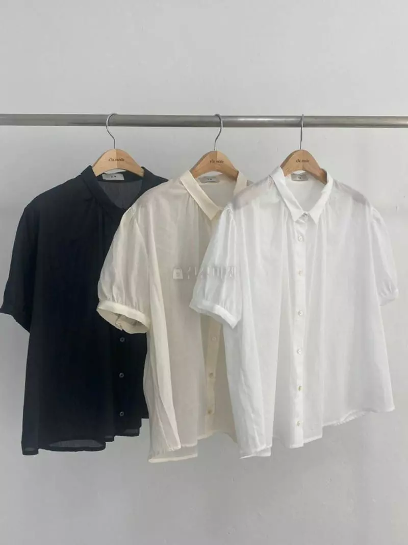 Alamode - Korean Women Fashion - #womensfashion - Shirring Blouse - 3