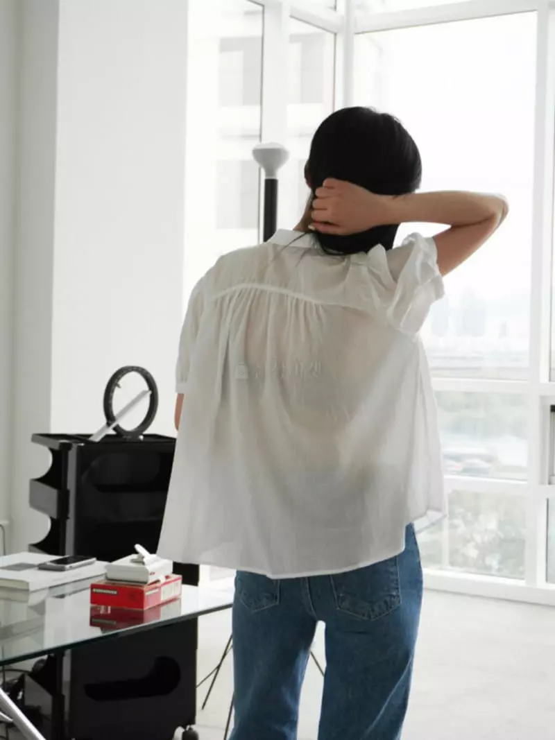 Alamode - Korean Women Fashion - #womensfashion - Shirring Blouse - 5