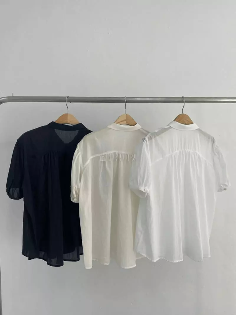Alamode - Korean Women Fashion - #womensfashion - Shirring Blouse - 9