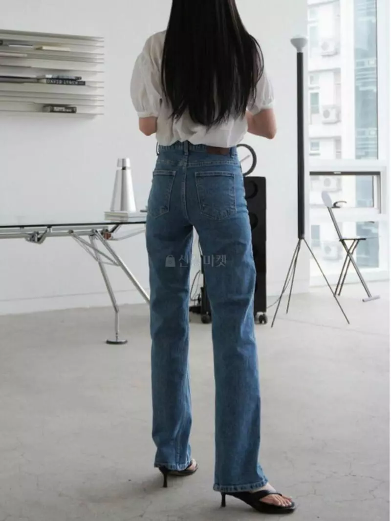 Alamode - Korean Women Fashion - #momslook - Orta Jeans - 4