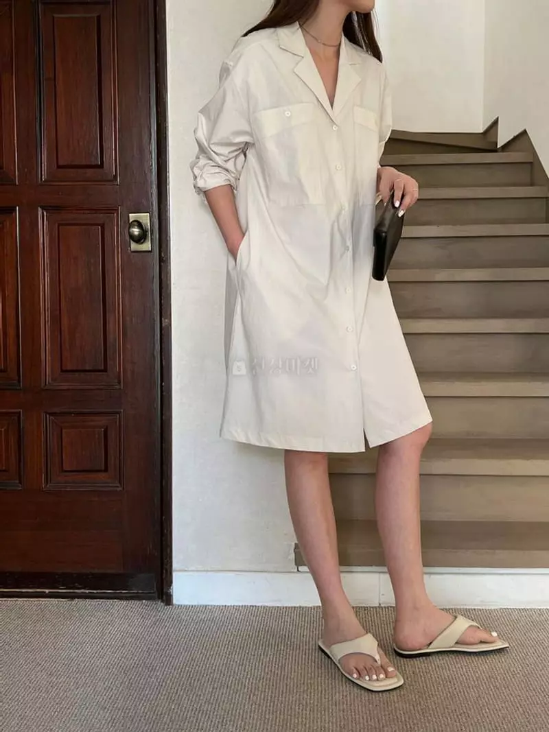Alamode - Korean Women Fashion - #womensfashion - Shirt One-piece - 2