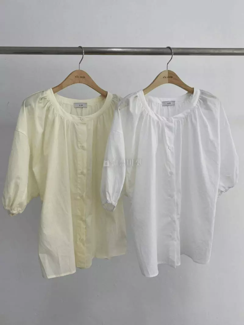 Alamode - Korean Women Fashion - #womensfashion - Puff Blouse - 12