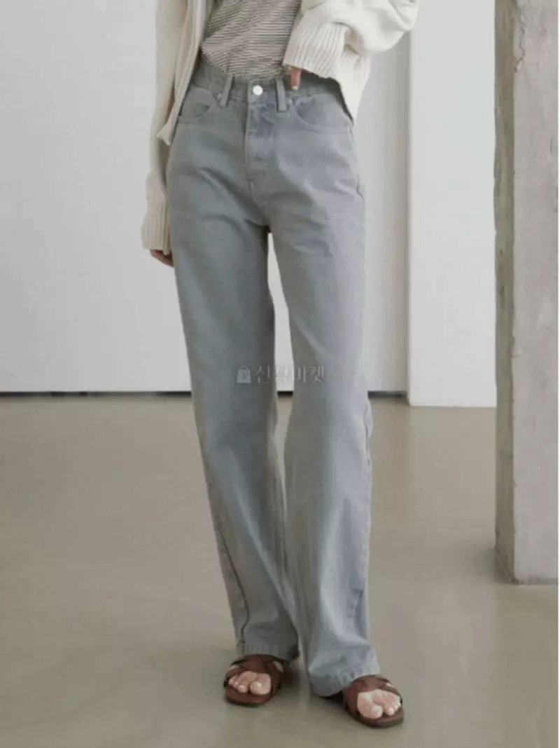 Alamode - Korean Women Fashion - #womensfashion - Gament Jeans - 5