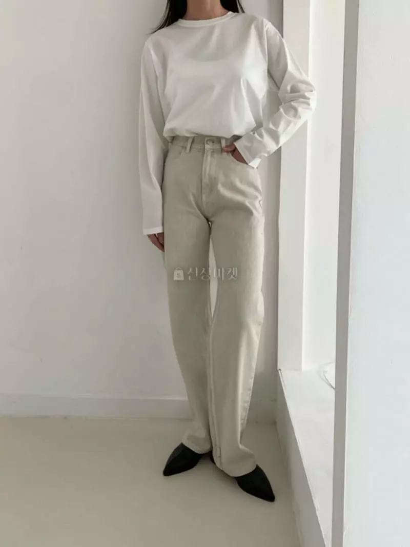 Alamode - Korean Women Fashion - #womensfashion - Gament Jeans - 9