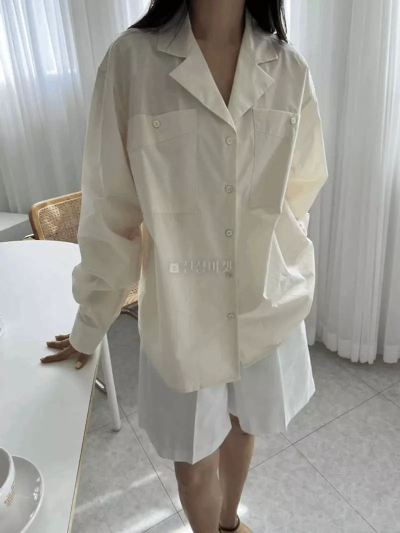 Alamode - Korean Women Fashion - #womensfashion - Big Pocket Shirt - 6