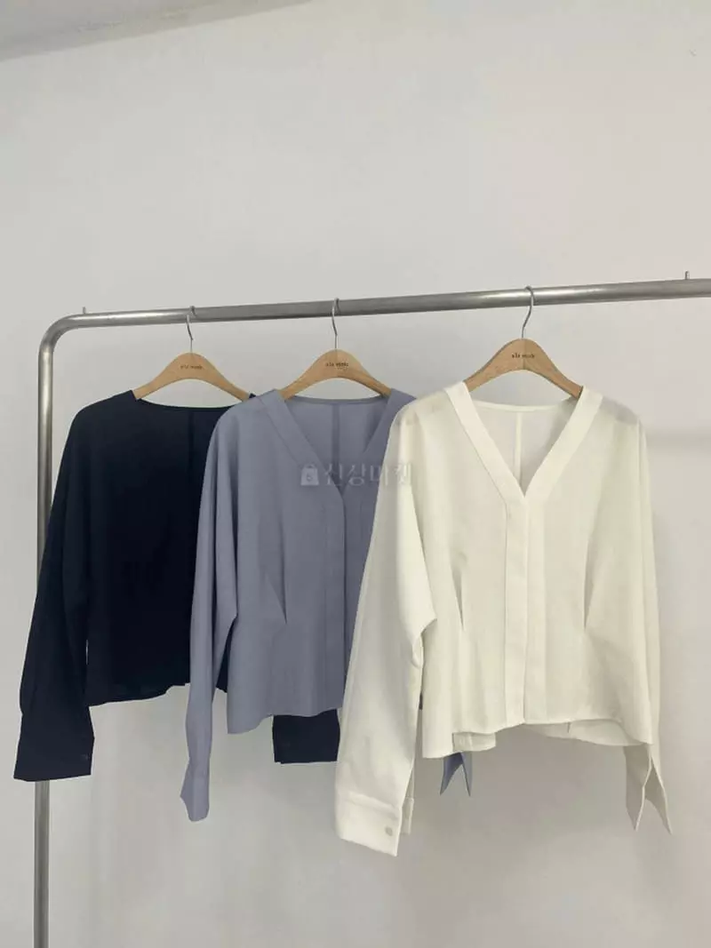 Alamode - Korean Women Fashion - #womensfashion - Hidden Blouse - 3