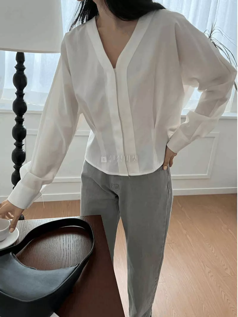 Alamode - Korean Women Fashion - #womensfashion - Hidden Blouse - 5