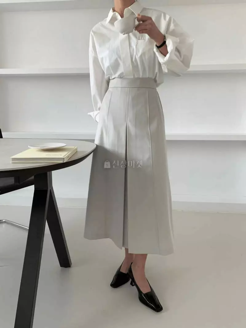 Alamode - Korean Women Fashion - #womensfashion - Line Skirt - 3