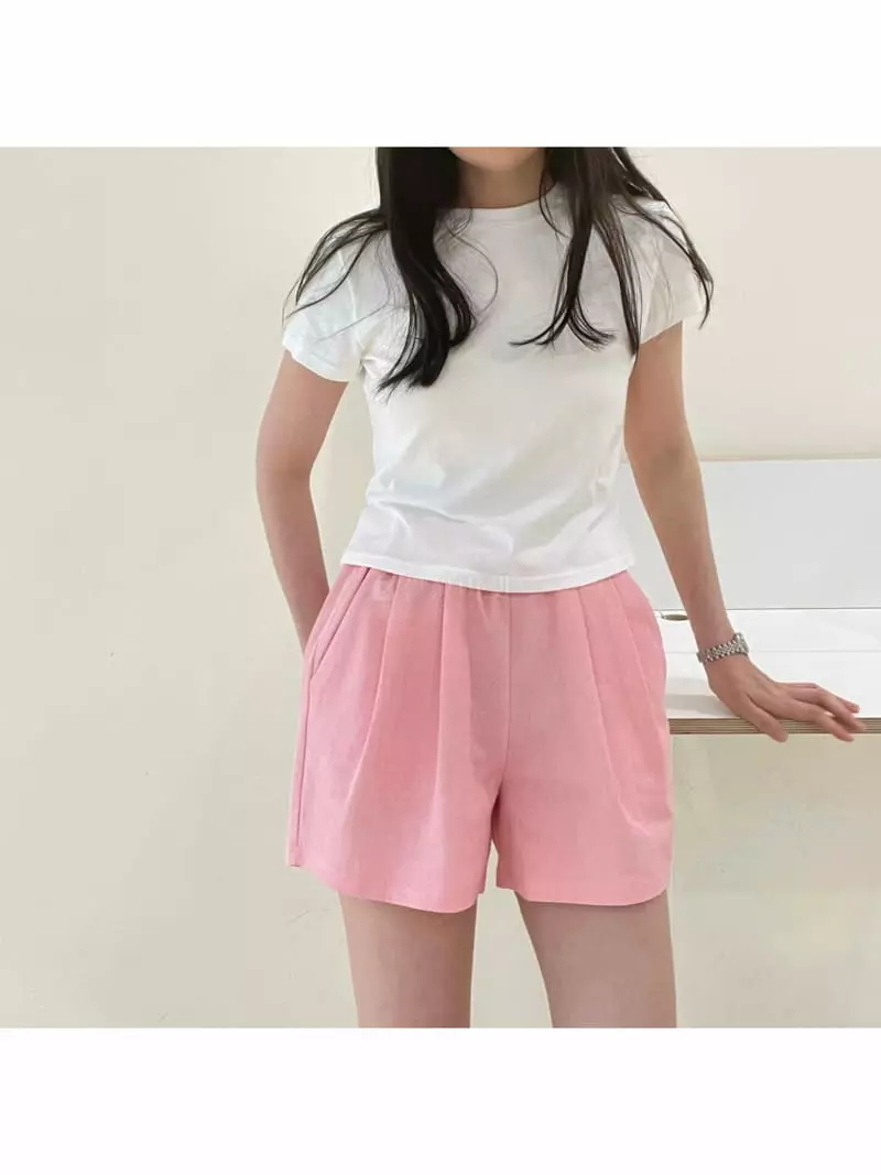 All Vibe - Korean Women Fashion - #momslook - Pigment Shorts - 3
