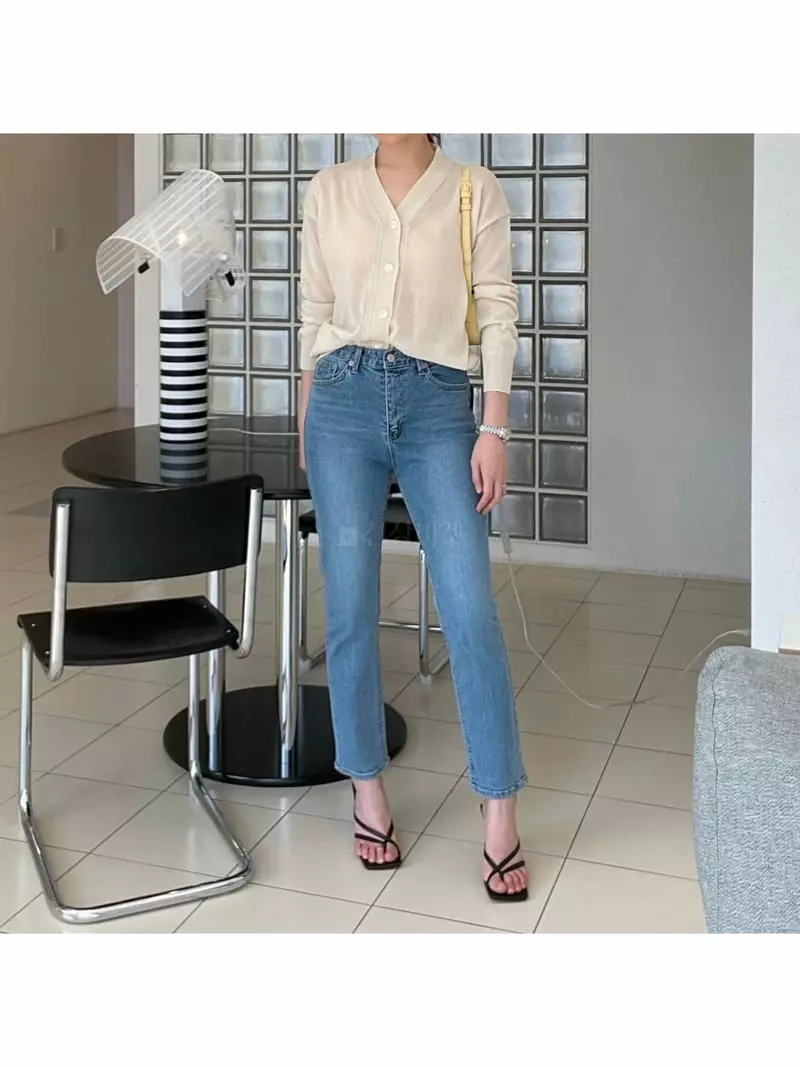 All Vibe - Korean Women Fashion - #womensfashion - Slim Jeans - 4