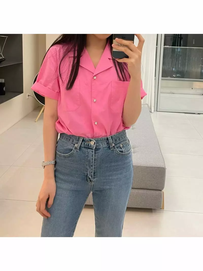 All Vibe - Korean Women Fashion - #womensfashion - French Shirt - 6