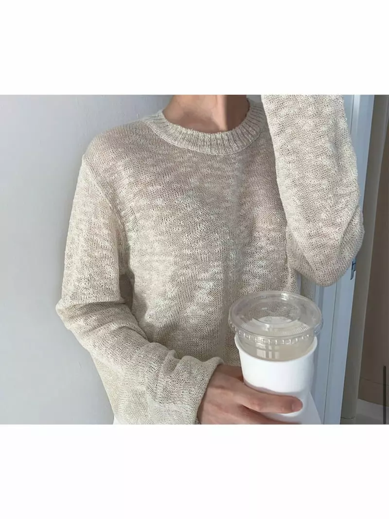 All Vibe - Korean Women Fashion - #momslook - See Through Summer Knit Tee - 4