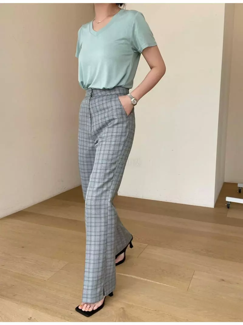 All Vibe - Korean Women Fashion - #womensfashion - Classic Check Pants