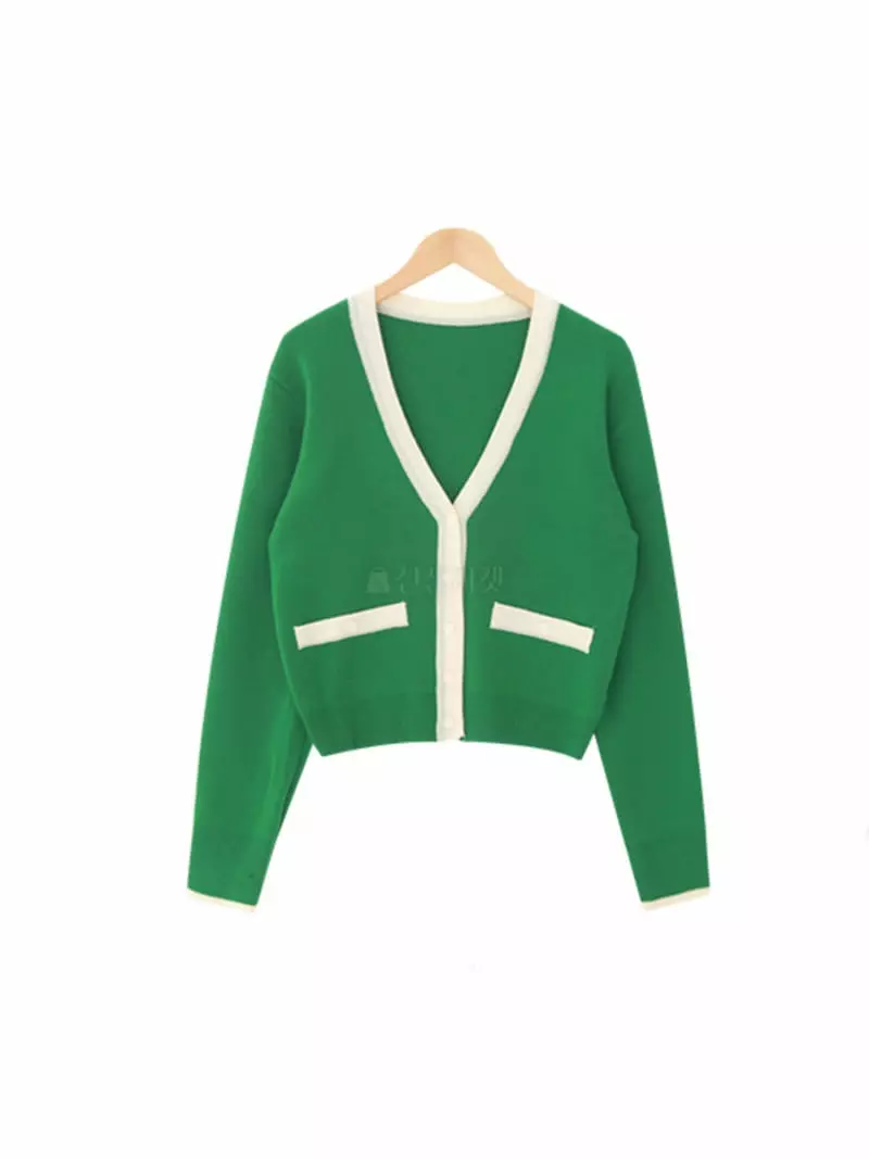 All Vibe - Korean Women Fashion - #womensfashion - Sha V Neck Cardigan - 3