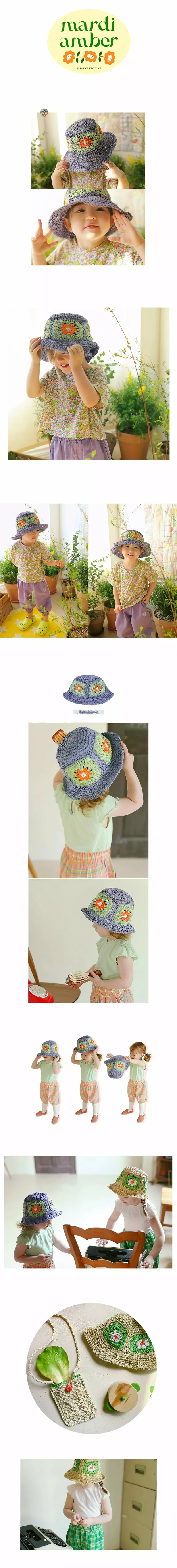 Amber - Korean Children Fashion - #childrensboutique - Crochet Bucket Hat - 2