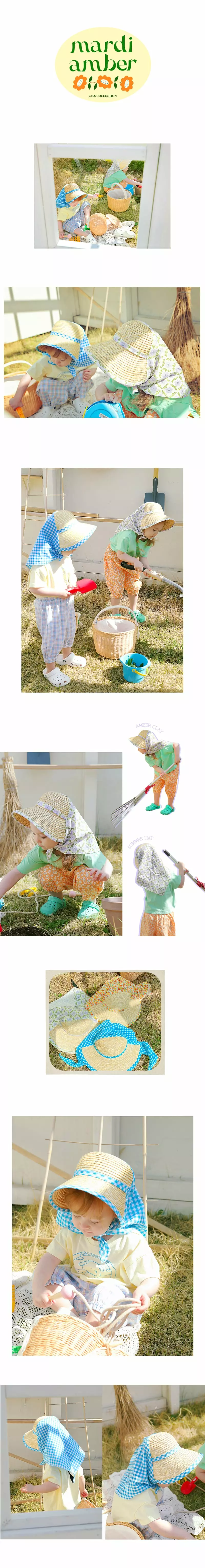Amber - Korean Children Fashion - #childrensboutique - Clay Summer Hat - 2