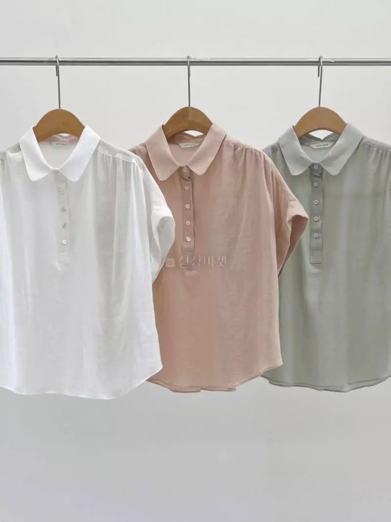 And More - Korean Women Fashion - #womensfashion - Roll-up Blouse - 4