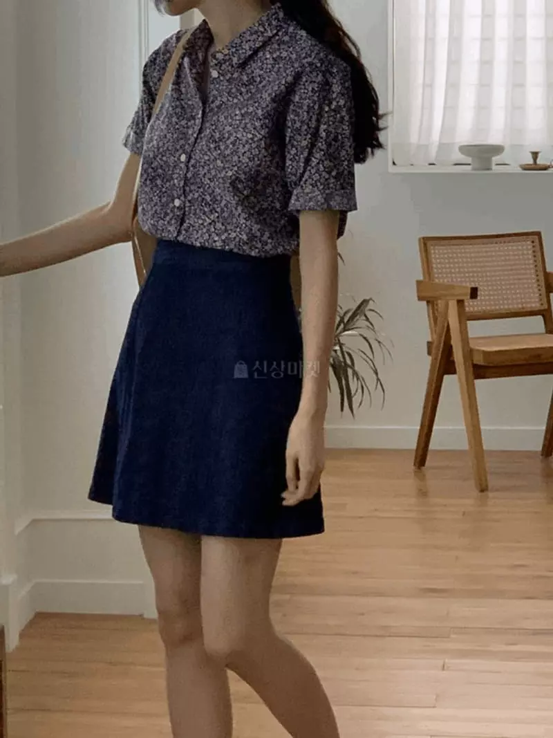 And More - Korean Women Fashion - #momslook - Indigo Skirt - 2