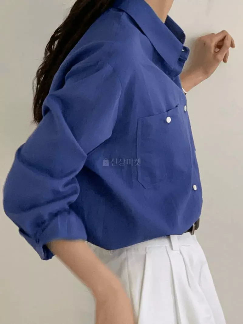 And More - Korean Women Fashion - #momslook - Ginger Linen Shirt