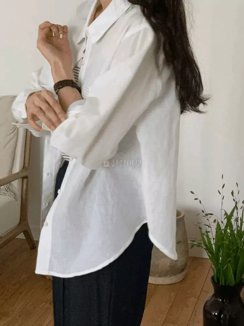 And More - Korean Women Fashion - #momslook - Ginger Linen Shirt - 3